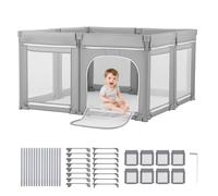 VEVOR Recinto per Bambini 2000 x 1780 mm Pieghevole con Porta Cerniera Rete