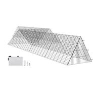 VEVOR Recinto per Polli Pollame a Tunnel, 729 x 200 x 61,5 cm, Tunnel per Polli da Cortile Esterno, Pollaio da Esterno con Telai Angolari, 2 Set, Adatto per Polli, Anatre, Conigli, Gabbia per Polli