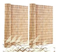 VEVOR Recinzione in Canne Naturali, 5x1,2m, Pannelli in Canne, Set 2 Pezzi, Protezione Privacy per Balcone Terrazza, Pannelli Protezione Privacy Decorativa per Giardino da Esterno, Divisorio Giardino