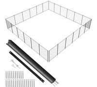 VEVOR Recinzione per Piscina, Recinzione per Piscine Interrate, Recinzione per Piscina di Sicurezza per Bambini Rimovibile, Recinzione per Piscina di Sicurezza Recinzione per Piscina in PVC 340g