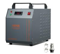 VEVOR Refrigeratore d'acqua industriale, CW-3000(PRO), sistema di raffreddamento industriale con capacità del serbatoio di 150 W, 12 litri, portata 18 l/min per macchina per incisione laser