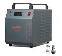 VEVOR Refrigeratore d'acqua industriale, CW-3000, sistema di raffreddamento aria acqua 80 W, capacità serbatoio dell'acqua di 12 litri, flusso massimo 12 l/min per macchina incisione laser
