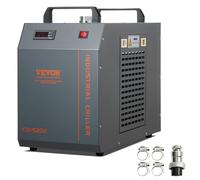 VEVOR Refrigeratore d'acqua industriale, CW-5202, sistema di raffreddamento, capacità del serbatoio dell'acqua 7 litri, portata 18 l/min per macchina per incisione laser