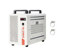 VEVOR Refrigeratore d'Acqua Industriale per Macchina per Incisione Laser CW-5200AG, Sistema di Raffreddamento ad Acqua con Compressore per Taglio Laser da 650 W, Capacità 7 L, Portata Max 13 L/min