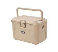 VEVOR Refrigeratore Portatile Isolante Rigido da 16,5 QT con Ritenzione del Ghiaccio, Maniglie Resistenti Portabicchieri, Refrigeratore Portatile Isolato per Picnic Campeggio Viaggio Feste