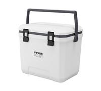 VEVOR Refrigeratore Portatile Isolante Rigido da 38 QT con Ritenzione del Ghiaccio, Maniglie Resistenti Portabicchieri, Refrigeratore Portatile Isolato per Picnic Campeggio Viaggio Feste
