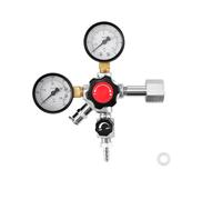 VEVOR Regolatore di CO2, Erogatore per tiratore di birra a doppio manometro e valvola singola, pressione regolabile 0-60 psi, compatibile con raccordo W21,8, per birra pressione e frigorifero a fusto