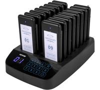 VEVOR Restaurant Pager, 16 Pezzi 75 mA Pager Cercapersone Wireless in Plastica con 2 Modalità di Chiamata, Sistema di Chiamata è Utilizzato in Ristoranti, Camion di Cibo, Chiese e Altri Luoghi