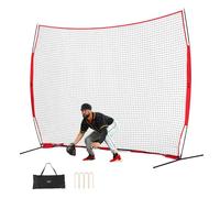VEVOR Rete Barriera per Barricate, Rete Barriera per Sport con Palla, Attrezzatura da Allenamento Portatile con Borsa per Trasporto, per Allenamento da Baseball Softball Lacrosse Calcio, per Cortile