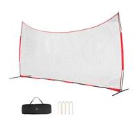 VEVOR Rete da Allenamento per Baseball Softball 620x314 cm, Rete Protezione per Palle Portatile Borsa per Trasporto, Attrezzatura da Allenamento per Catcher Lacrosse, Calcio, Hockey, Giardino