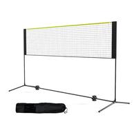 VEVOR Rete da Badminton Pallavolo Tennis, Set di Rete Pickleball Pieghevole Nylon Portatile, Regolabile Altezza, Facile da Installare con Pali Borsa, Uso Interno Esterno, 302 x 155 x 103 cm
