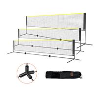 VEVOR Rete da Badminton Tennis Set Rete Portatile Pallavolo Pickleball Esterno
