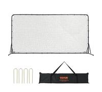 VEVOR Rete da Calcio Rimbalzo 12 x 6FT Rete da Calcio Rimbalzo per Allenamento Tubo di Ferro in PE con Borsa Portatile per Allenamento Sportivo, Rete da Calcio Pieghevole per Allenamento Sportivo