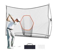 VEVOR Rete da Golf 10x7ft, Campo da Pratica Personale per Interni ed Esterni, Rete Ausiliaria da Golf Portatile per la Casa con Bersaglio/Telaio in Fibra di Vetro/Borsa per il Trasporto