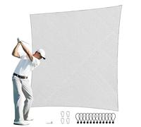 VEVOR Rete da Golf Allenamento 3x3m, Rete da battuta per Interni per Golf, Baseball, Hockey, Calcio, Rete per Palline in Nylon, Barriera Rete Sportiva per Altalena da Allenamento Solo Rete