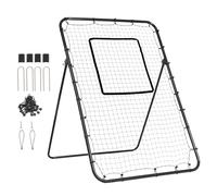VEVOR Rete da Rimbalzo per Baseball 1219,2 x 1828,8 mm Rete di Rimbalzo per Softball Lacrosse, per Allenamento di Lancio, Rete da Rimbalzo per Allenamento di Ritorno di Lancio con Bersaglio di Lancio