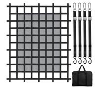 VEVOR Rete di Carico, 1830 x 1450 mm Rete di Carico per Camion ad Alta Resistenza per Cassone di Camion, 4 Cinghie Regolabili, Moschettoni e Ganci a S, Resistente all'Usura e alle Intemperie, per Jeep