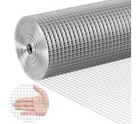 VEVOR 48IN50DUOMA Rete Metallica Recinzione, Argento, 48'' x 50'