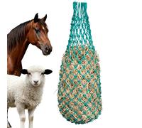 VEVOR Reti da Fieno per Cavalli 4 Pezzi Lunghezza Estesa 0,9 m Fori 38 x 38 mm, Materiale PE, con Quattro Moschettoni, Rete per Alimentazione Lenta per Cavalli, Pecore, Bovini, Alpaca e Bestiame