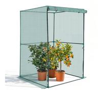 VEVOR Reti Protettive per Giardinaggio da 1,2 x 1,2 x 1,8 m con Porta con Cerniera, Gabbia per Colture Alta Resistente al Vento, Facile da Installare, Copertura per Aiuole Rialzate da Esterno