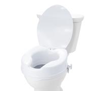 VEVOR Rialzo WC Universale Alto 100 mm, Sedile WC Rialzato Portata 136 kg, Realizzato in PP Resistente, Blocco con Asta a Vite, per Anziani, Disabili, Pazienti, Incinte