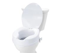 VEVOR Rialzo WC Universale Alto 100 mm, Sedile WC Rialzato Portata 136 kg, Realizzato in PP Resistente, Blocco con Asta a Vite, per Anziani, Disabili, Pazienti, Incinte