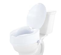 VEVOR Rialzo WC Universale Alto 150 mm, Sedile WC Rialzato Carico 136 kg, Realizzato in PP Resistente, Blocco con Asta a Vite, per Anziani, Disabili, Pazienti, Incinte, Accessori per Bagno
