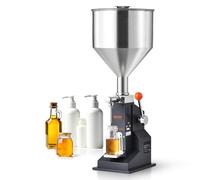 VEVOR Riempitrice Manuale di Liquidi Bottiglie d'Olio Crema 5-100 ml Regolabile