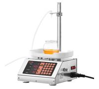 VEVOR Riempitrice per Liquidi Capacità di Pesatura 5-50 g, Riempitrice Liquidi Automatica per Bottiglie Controllo Digitale, Riempitrice da Banco con Pompa Peristaltica Acqua Latte Vino Bevande Shampoo