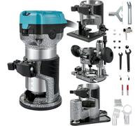 VEVOR Rifilatore Fresatrice Verticale per Legno Elettrica, 220V 710W Velocità 13000-33000 RPM Fresatrice Rifilatore Multifunzione per Scanalatura del Legno, Formatura di Bordi, Intaglio del Legno