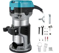 VEVOR Rifilatore Fresatrice Verticale per Legno Elettrica con 3 Pinze e 1 Base