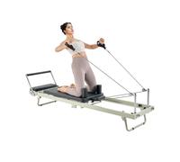 VEVOR Riformatore Pilates Pieghevole, Macchina per Allenamento Pilates per Palestra Casa, Letto Pilates con Doppia Resistenza Molla e Corda, per Utenti Avanzati Principianti, Fino a 181,4 kg