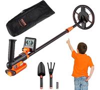 VEVOR Rilevatore per Metalli Sottoterra Bobina Diametro 15,2cm per Bambini 7,6-9,6 V Lunghezza Asta Regolabile tra 66-91cm, Metal Detector per Bambini Bobina IP68 Temperatura -10℃-50℃ Frequenza 5,8kHz