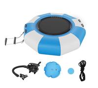VEVOR Rimbalzatore gonfiabile dell'acqua, trampolino ricreativo dell'acqua 6,5 piedi, piattaforma portatile di nuoto di rimbalzo con scala pompa per piscina, lago, sport acquatici