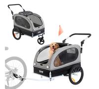 VEVOR Rimorchio Bici per Cani Passeggino per Animali Domestici Carico max. 40 kg