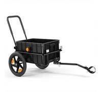 VEVOR Rimorchio da Carico per Bici 2 in 1 Portata 45 kg Ruote 178-406 mm, con Copertura Impermeabile, Riflettori e Telaio in Acciaio al Carbonio, per Bici con Ruote da 559 a 711 mm e Trasporto Merci