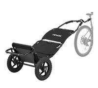 VEVOR Rimorchio da Carico per Bici, Portata Max 27 kg, con Ruote da 305 mm, Pieghevole e Compatto, Riflettori e Telaio in Acciaio al Carbonio, Facile da Riporre, per Bici con Ruote da 559 a 711 mm