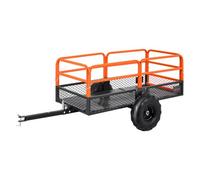 VEVOR Rimorchio da Giardino per Rimorchio per ATV UTV, Carrello Ribaltabile in Acciaio Pannello Posteriore Rimovibile, Carrello da Giardino per Trasporto per Tosaerba Carico max. 725 kg