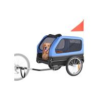 VEVOR Rimorchio per Bici per Cani, Supporta Fino a 40 kg, Carrello Portabici, Telaio Pieghevole con Ruota a Sgancio Rapido, Attacco Universale per Bicicletta, Riflettore, Bandiera Guinzaglio Interno