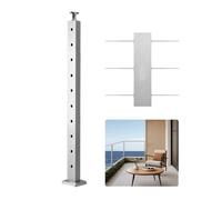 VEVOR Ringhiera per Recinzione da Balcone 914x108x68 mm da Giardino Balcone Ponte in Acciaio Inox, Kit di Palo per Balaustrata da Terrazza, Argento, 1JZLGZXYS914I4BDB001V0
