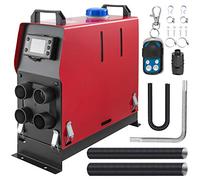 VEVOR Riscaldamento da Parcheggio Diesel, 5KW 12V Riscaldatore ad Aria Diesel Integrata con 4 Uscita d'Aria, Riscaldatore di Parcheggio con LCD e Telecomando, Kit Completo di Riscaldatore Diesel 12V