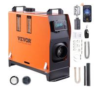 VEVOR Riscaldamento diesel ad aria da 12 V 8 kW, riscaldamento ad aria diesel, riscaldatore ad aria, 0,16-0,62 l/ora, riscaldamento diesel con display LCD e telecomando, riscaldamento ad aria diesel,