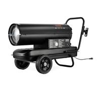 VEVOR Riscaldatore ad Aria Calda Diesel a Cherosene 70000 BTU, Torpedo Riscaldatore d'Ambiente Portatile con Controllo Termostato Serbatoio 19 L per Interni Esterni, per Officine Industriali, Nero