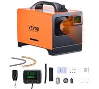 VEVOR Riscaldatore d'Aria Diesel, 8 kW DC12-24 V, Riscaldamento Rapido con Telecomando e Display Digitale Quadrato, Serbatoio del Carburante da 10 L, Silenzioso, Annuncio Vocale, per Camper, Camion