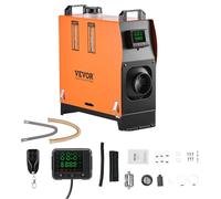 VEVOR Riscaldatore d'Aria Diesel, 8 kW DC12-24 V, Riscaldamento Rapido con Telecomando e Display Digitale Colorato, Serbatoio del Carburante da 10 L, Silenzioso, Annuncio Vocale, per Camper, Camion