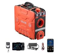 VEVOR Riscaldatore Diesel, Riscaldatore d'Aria Diesel Portatile All-in-One da 8 kW DC 12 V con Controllo Tramite App Bluetooth, Telecomando e Schermo LCD, Serbatoio del Carburante da 4,5 L