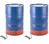 VEVOR Riscaldatore per fusti in metallo 1200 W per fusti da 55 galloni, Larghezza 125 mm, Termostato regolabile 30°C-150°C, Cintura riscaldante per fusti per grasso al silicone, Arancione