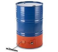 VEVOR Riscaldatore per fusti in metallo 1200 W per fusti da 55 galloni, Larghezza 250 mm, Termostato regolabile 30°C-150°C, Cintura riscaldante per fusti per grasso al silicone, Arancione