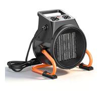 VEVOR Riscaldatore per Serra PTC 2000 W Stufa Elettrica con Ventola, 2 Livelli di Calore, Angolo Regolabile 15°, Protezione da Surriscaldamento, Portatile per Grow Tent, Serra e Stanza per Piante