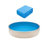 VEVOR Pellicola rotonda per piscina, φ550 x 147 cm, pellicola interna, pellicola di ricambio, custodia interna, pellicola in vinile di dimensioni standard, resistente all'usura, per piscine con parete
